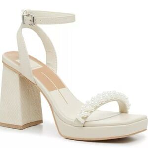 Dolce Vita Cream Block Heel Sandals